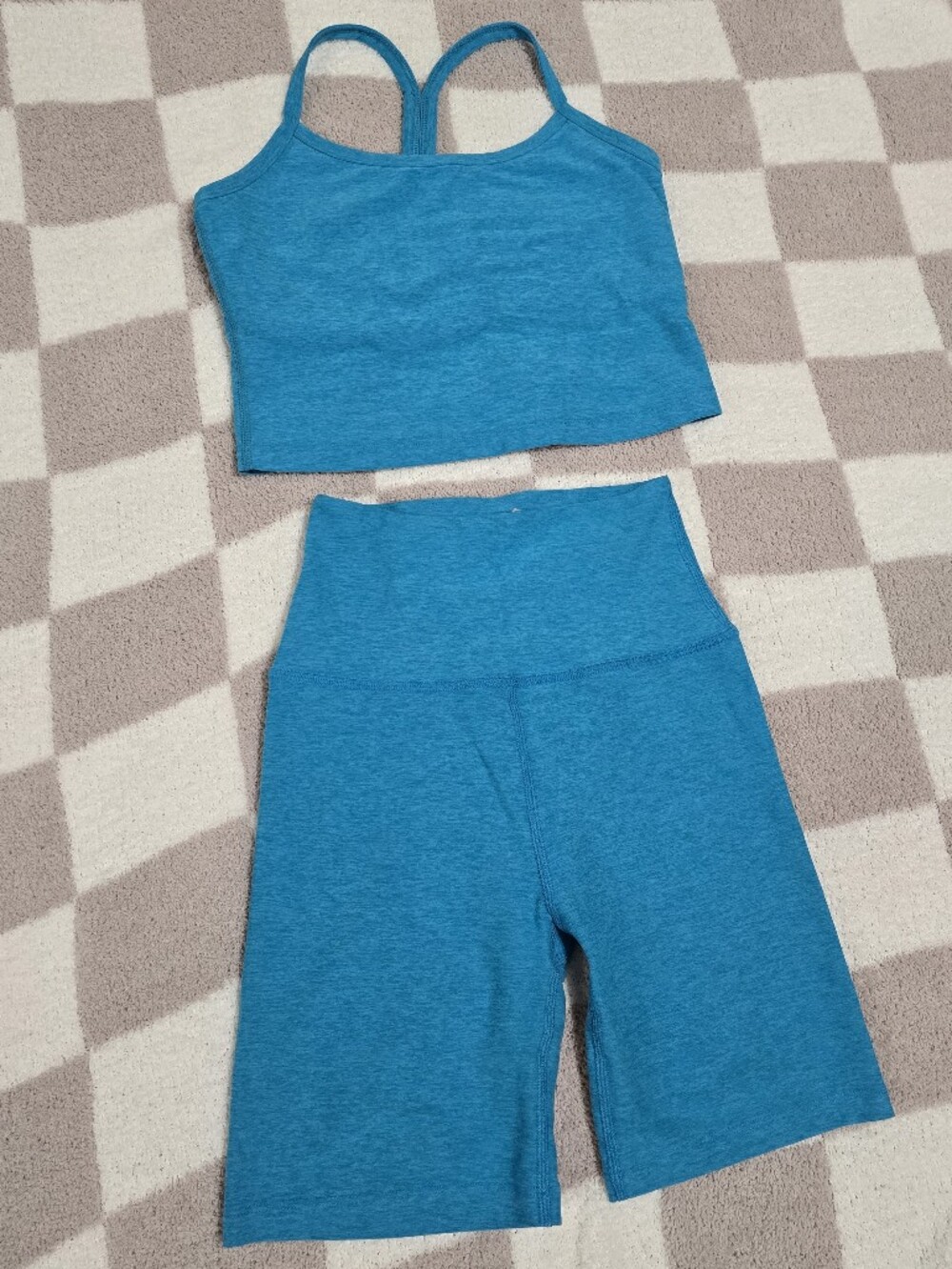 Spacedye Slim Racerback Cropped Tank - Picture 5 of 5